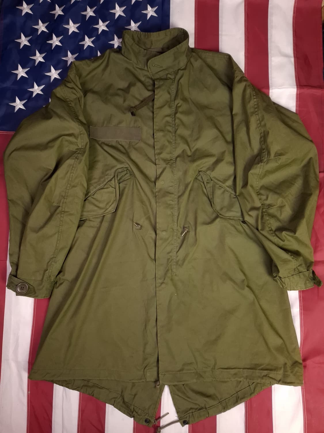 완전 새제품 오리지날 미군 M-65피쉬테일 개파카 엑스스몰 풀셋트 상품이미지5