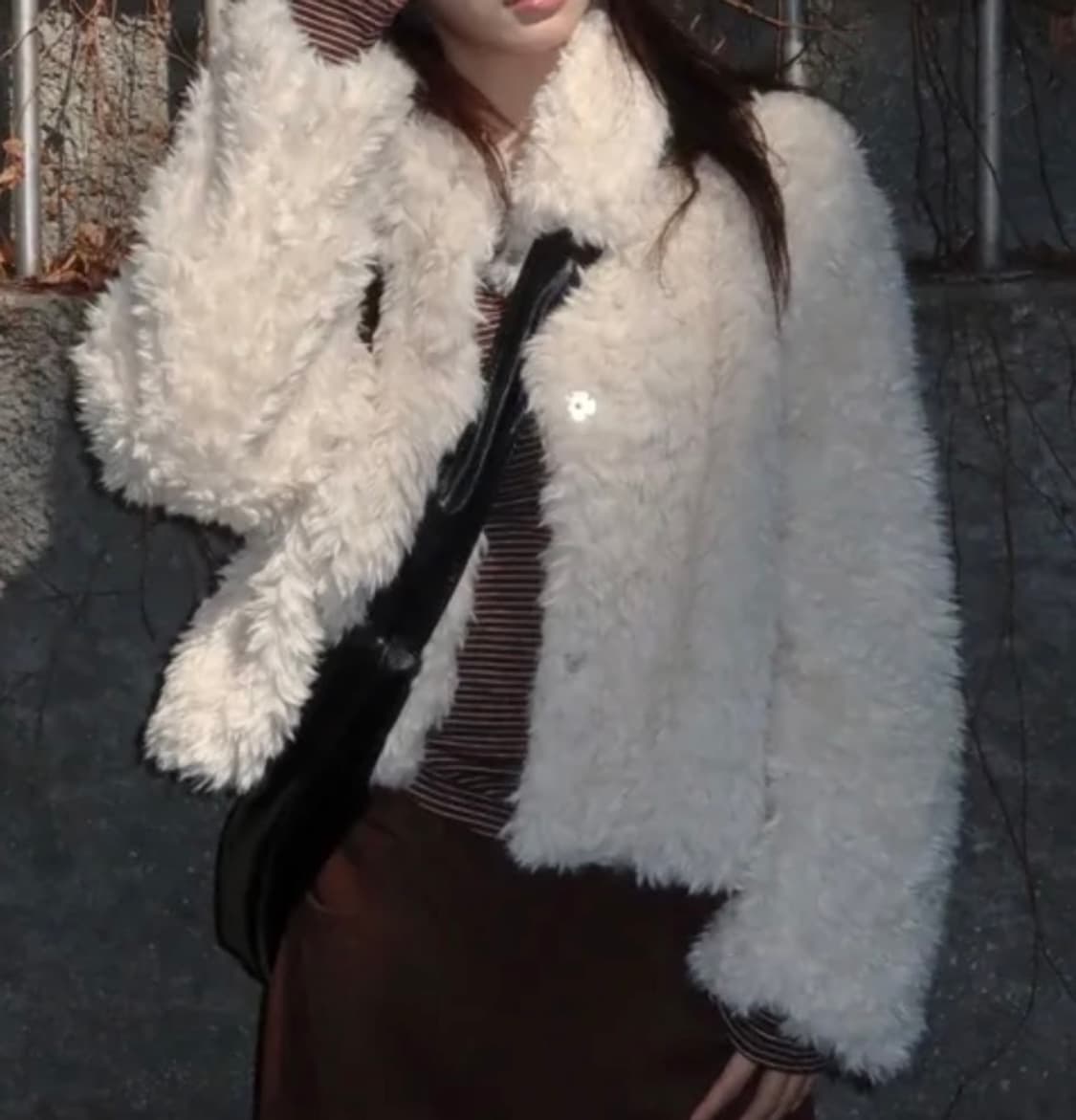 로베 퍼 카라 숏 자켓 상품이미지1