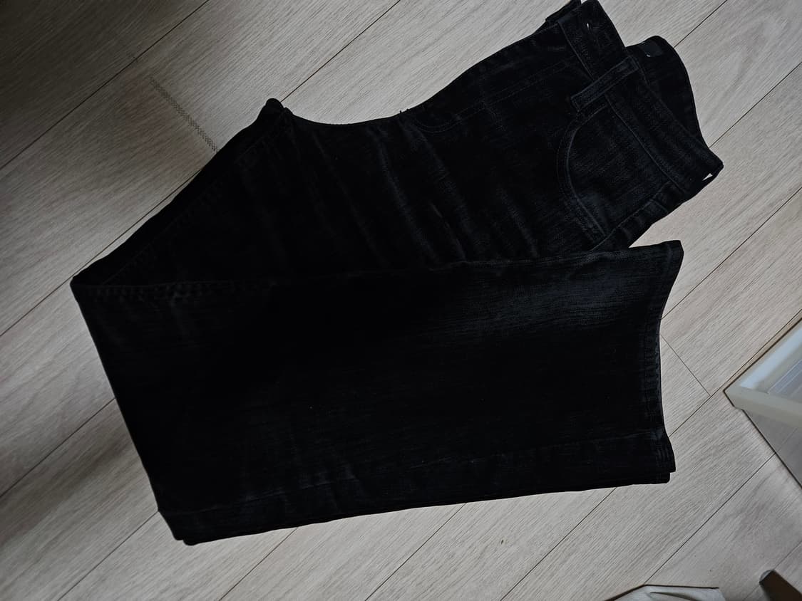 블랙 벨벳 부츠컷데님 스몰 상품이미지5