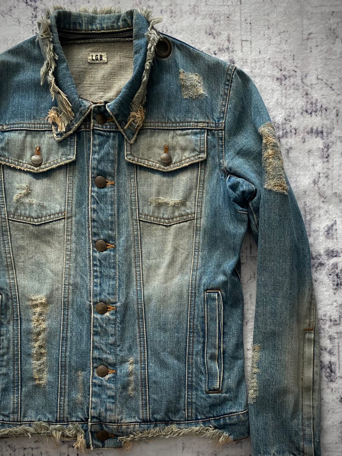 L.G.B. 디스트로이드 데님 자켓 상품이미지3