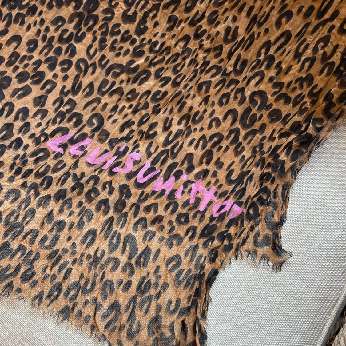 레오파드 패턴 대형 스카프 상품이미지9