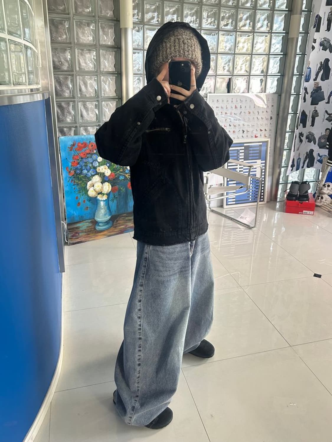 DENIM ZIPUP HOODIE 데님 지퍼 후드티 상품이미지2