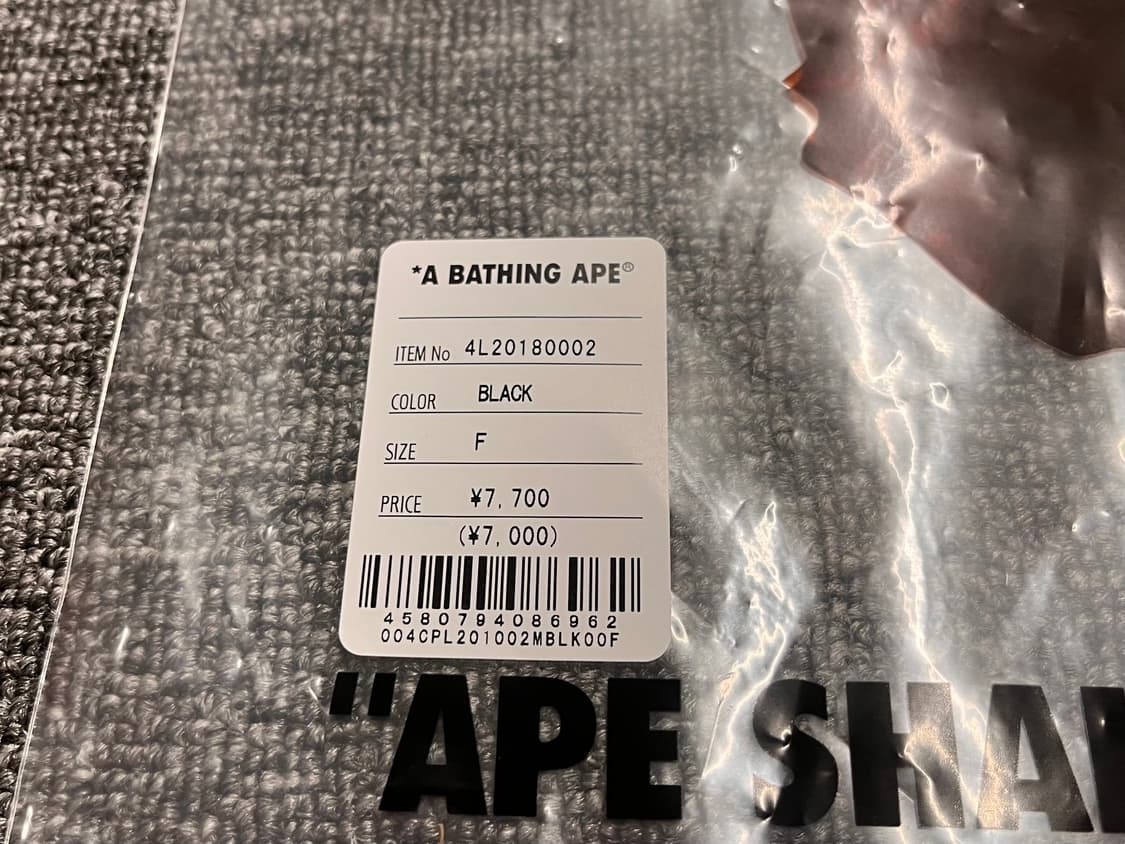 BAPE 베이프 블랙 볼캡 새제품  상품이미지7
