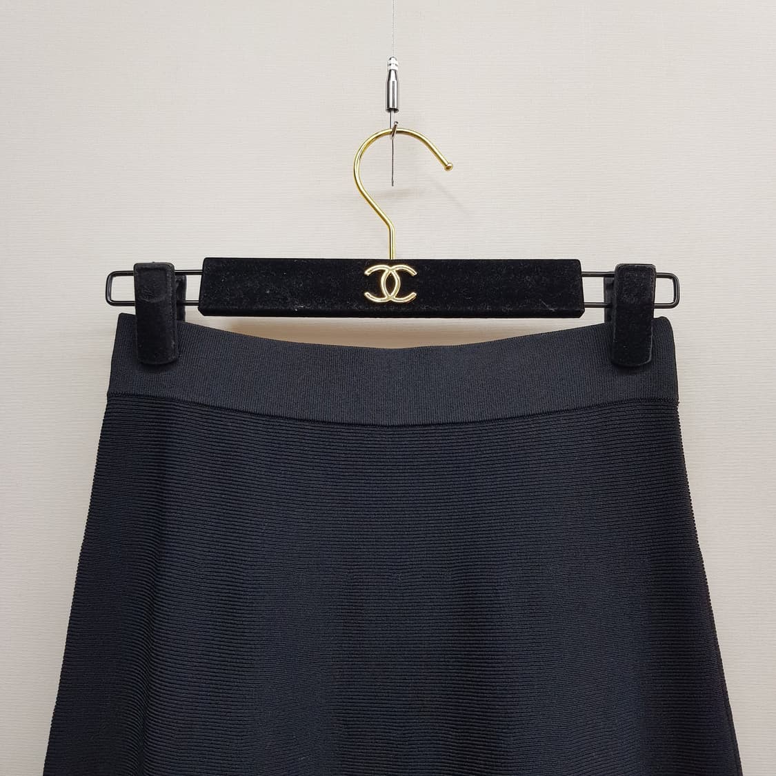 산드로 니트 플레어 펀칭 디테일 A라인 스커트 XS사이즈 상품이미지3