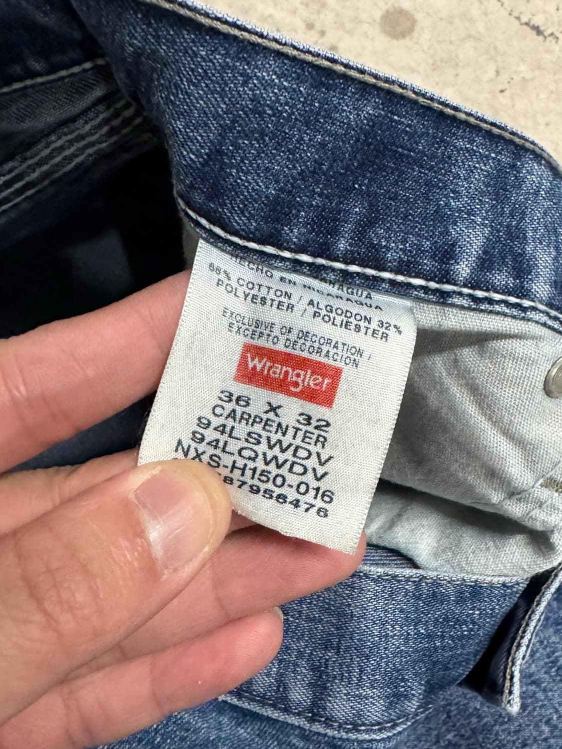 랭글러 워시드 카펜터 데님팬츠  상품이미지8