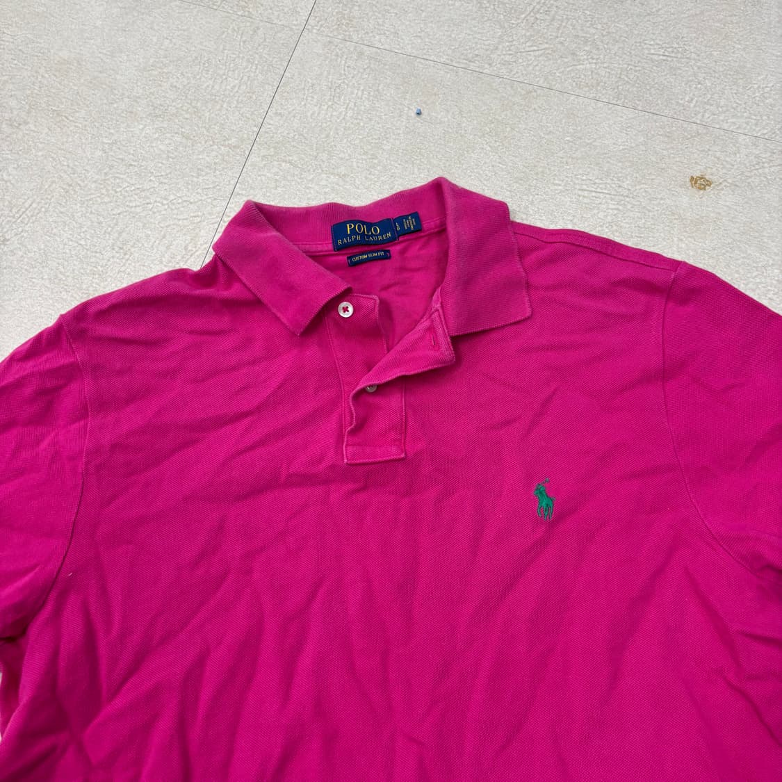 폴로 랄프로렌 핑크 포니 카라티셔츠 상품이미지2