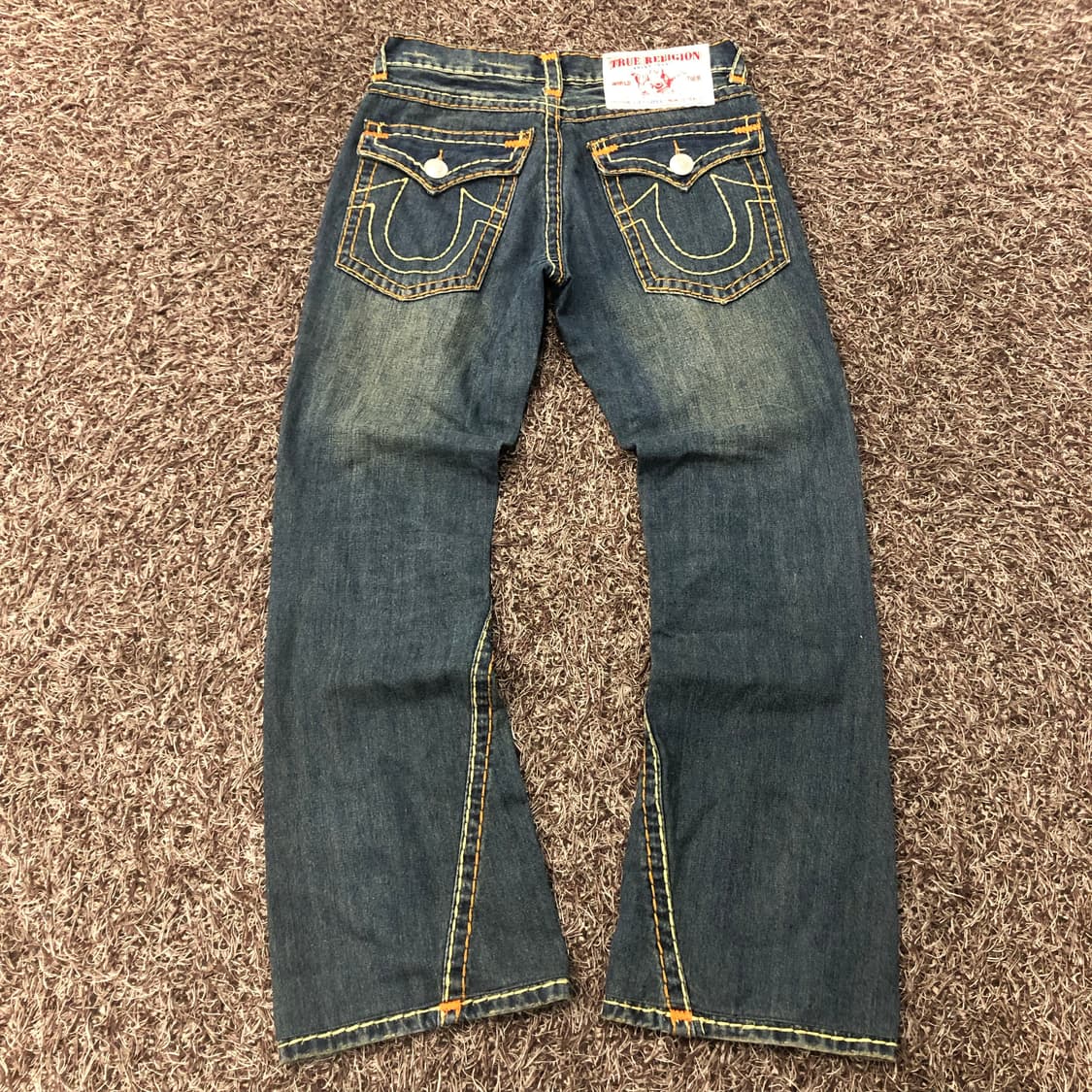 30 트루릴리전 조이 슈퍼 티 워싱 부츠컷 데님 팬츠 상품이미지6