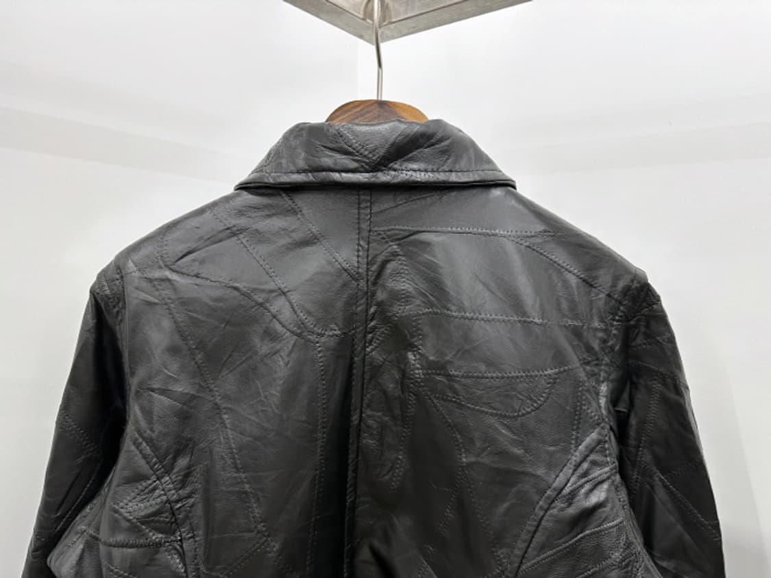 PATCHWORK LEATHER COAT (M~L) 상품이미지4