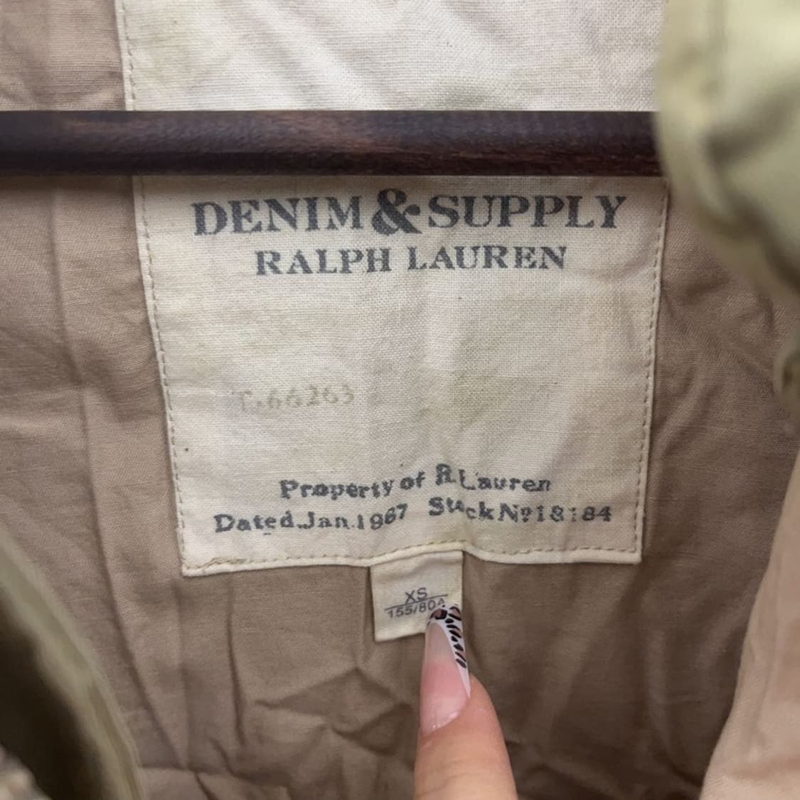 폴로 데님앤서플라이 올리브카키 여리 패딩 조끼 XS C08118 상품이미지5