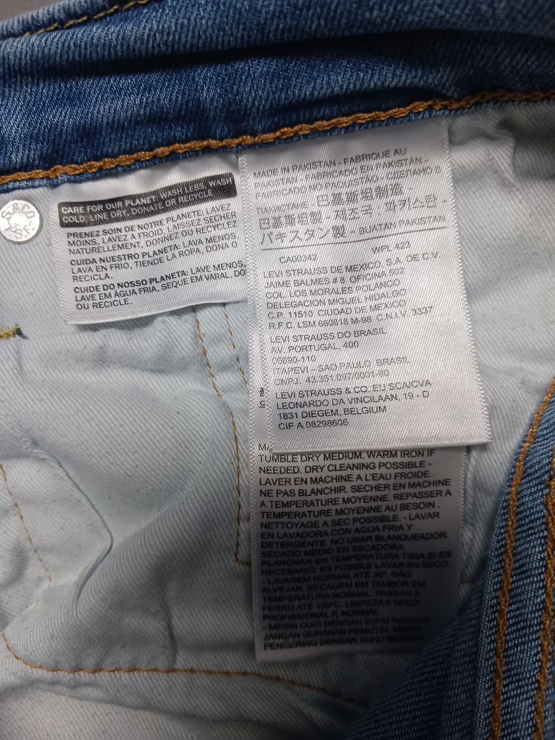 [32] 리바이스 511 연청 슬림진 청바지 상품이미지10