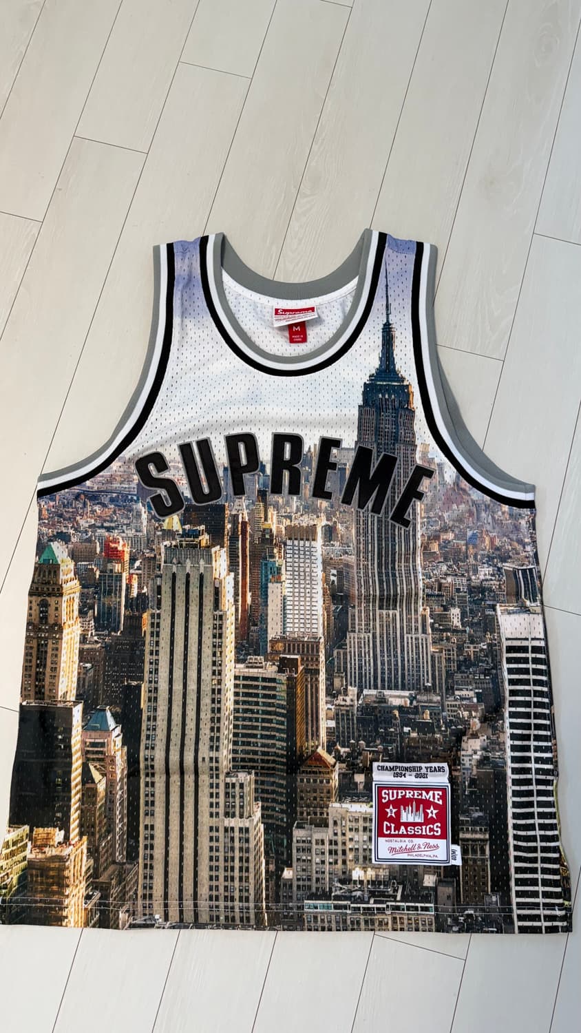 🏀SUPREME 미첼&네스 베스킷볼 져지 뉴욕 M 사이즈🏀 상품이미지2