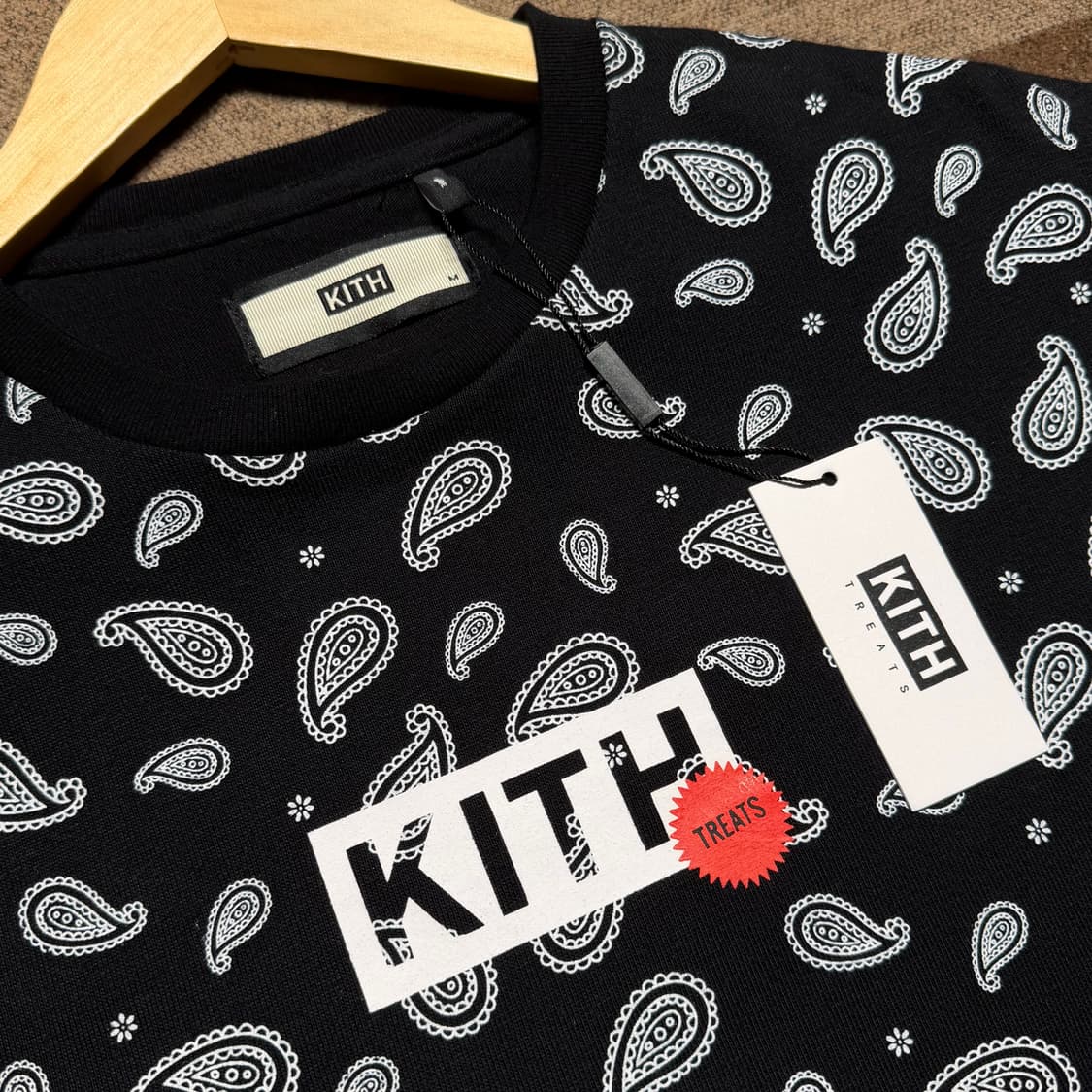 미사용)KITH 키스 페이즐리 반팔 M 상품이미지2