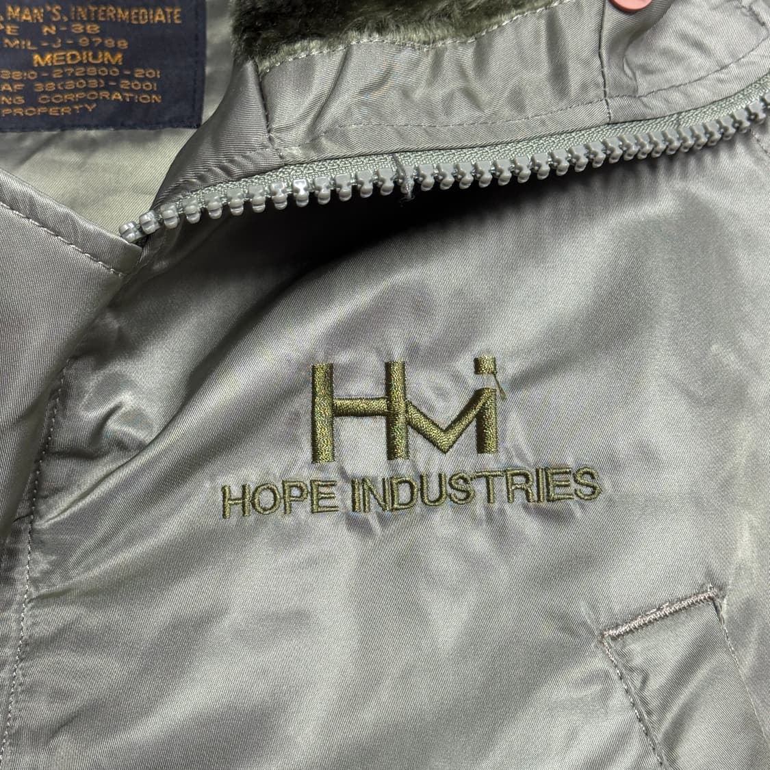 호프인더스트리 빈티지 n-3b 점퍼 M (100- 105) 상품이미지3