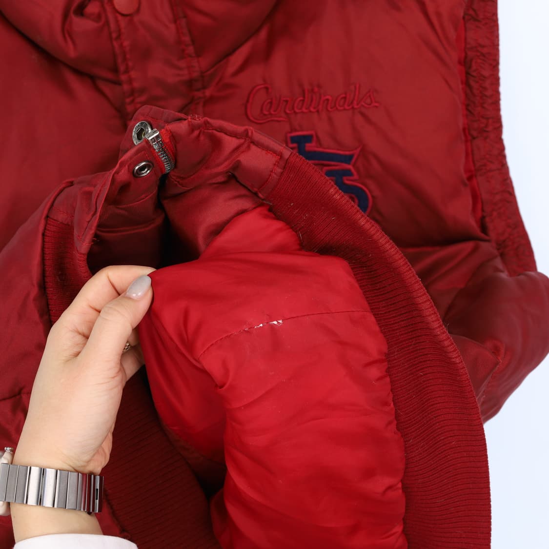 [100] MLB 세인트루이스 카디널스 로고 패딩 조끼 1208J1 상품이미지7
