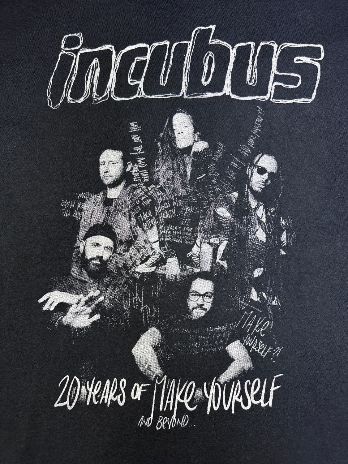 빈티지 인큐버스 incubus 20주년 투어 밴드 티 L 상품이미지2