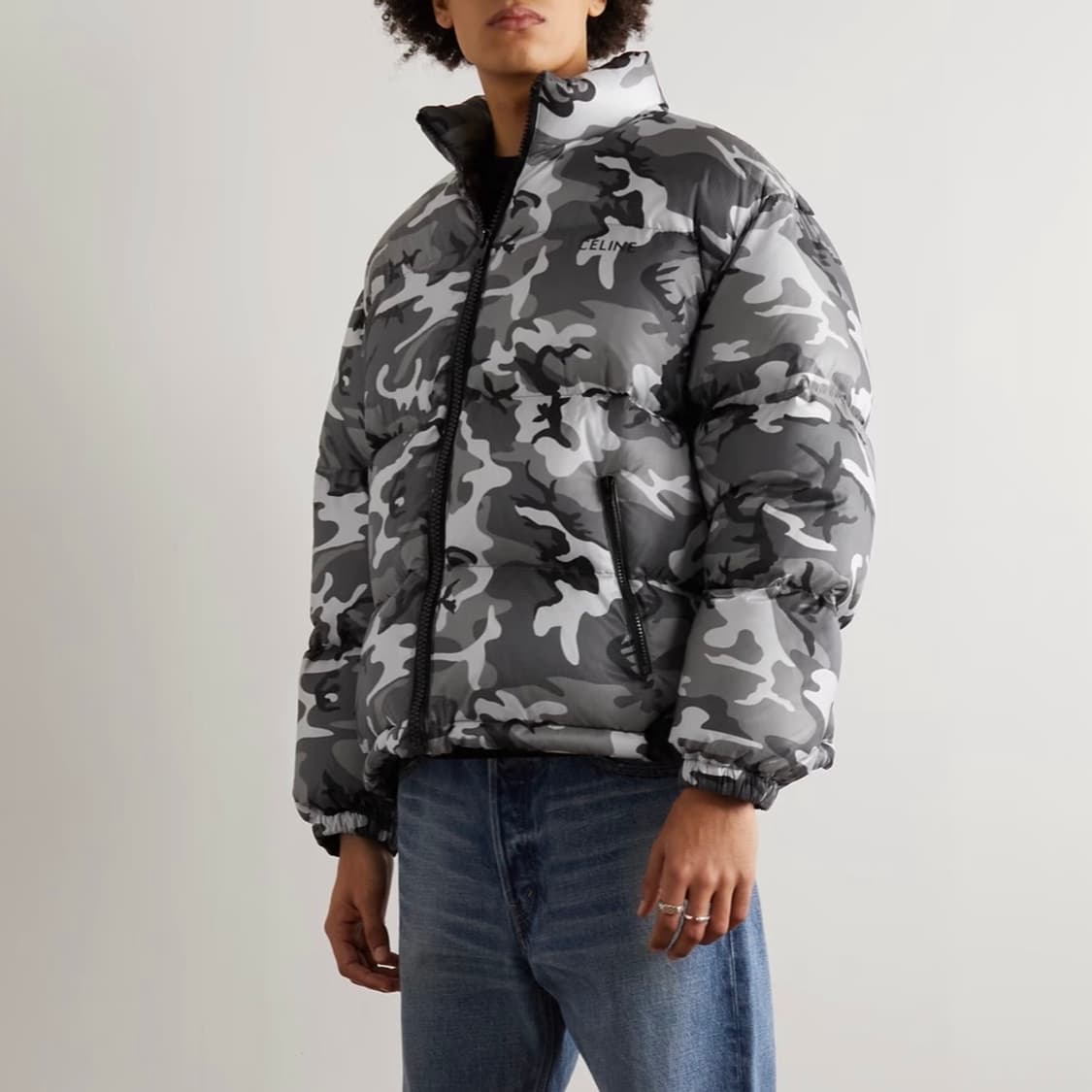[S+급/48] 셀린느 카모플라쥬 백로고 패딩 풀구성 상품이미지8