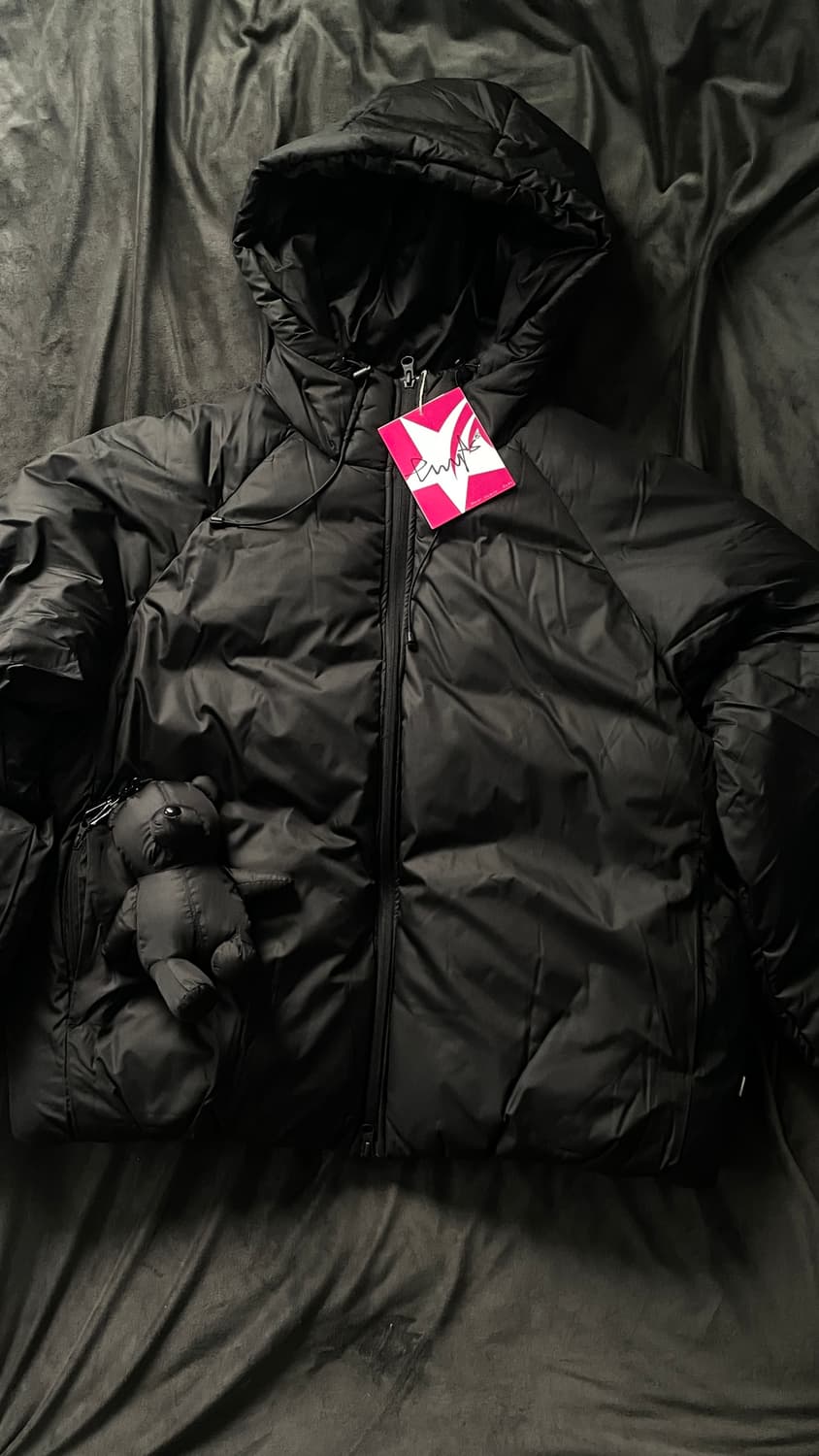 택포함 새상품 피지컬 디파트먼트 심리스 푸퍼 패딩 자켓 블랙 L 상품이미지1