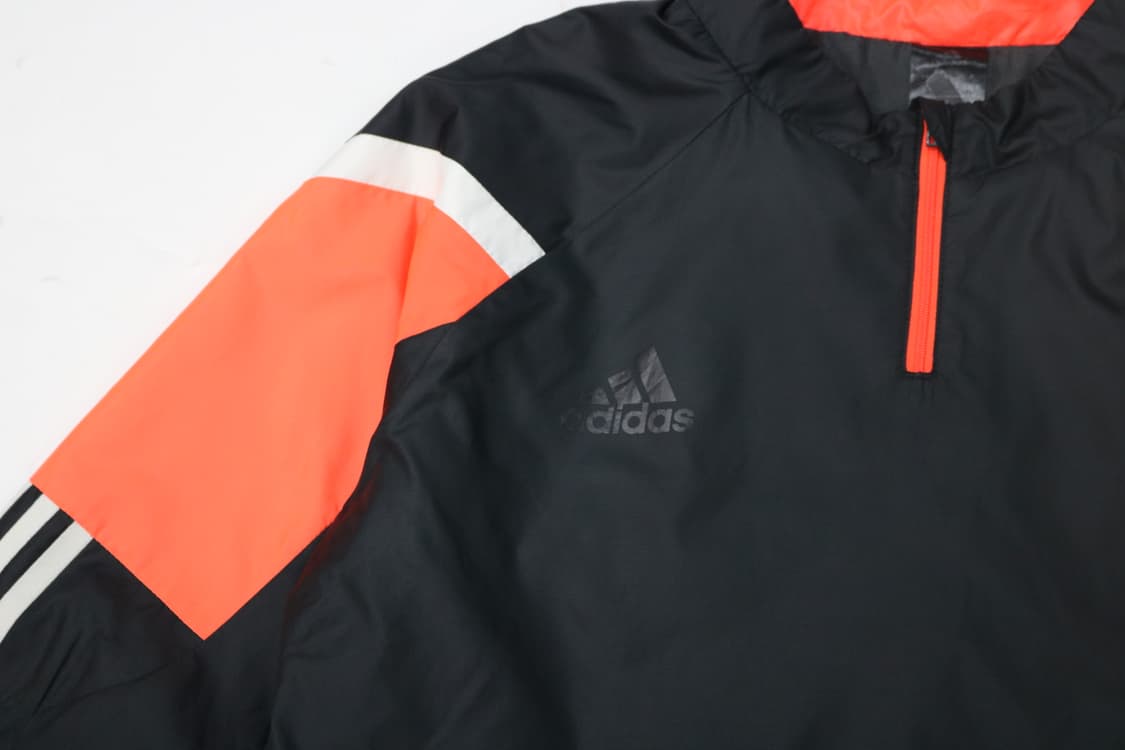 아디다스 climaproof 하프집업 네온 오렌지 배색 윈드브레이커  상품이미지4