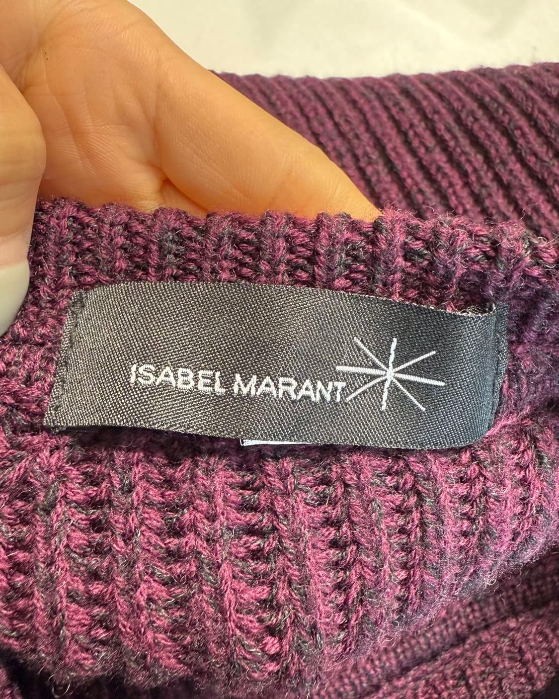 이자벨마랑 버건디 케이블 니트  상품이미지8