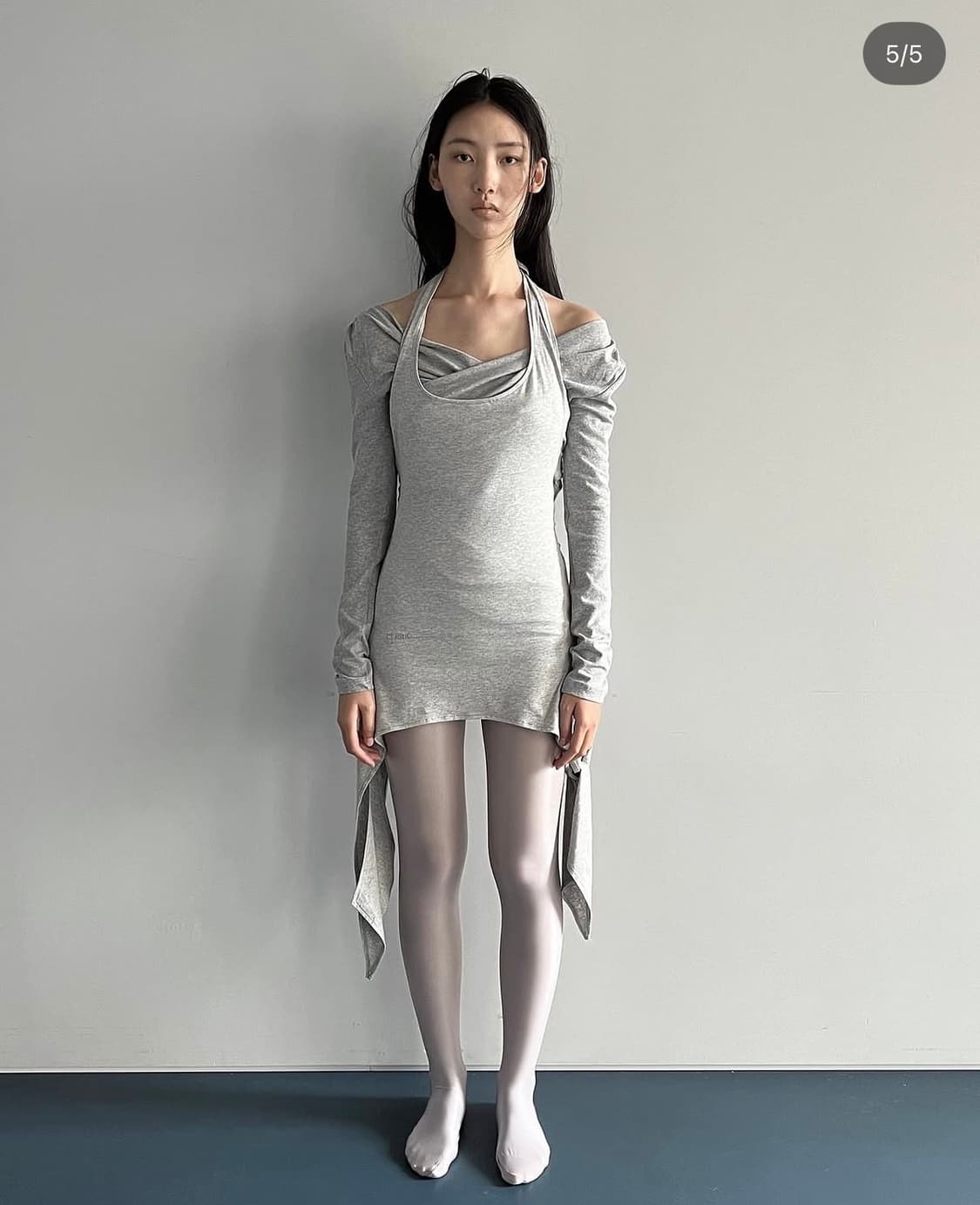 세릭 3WAY SLIT TOP GRAY 상품이미지4
