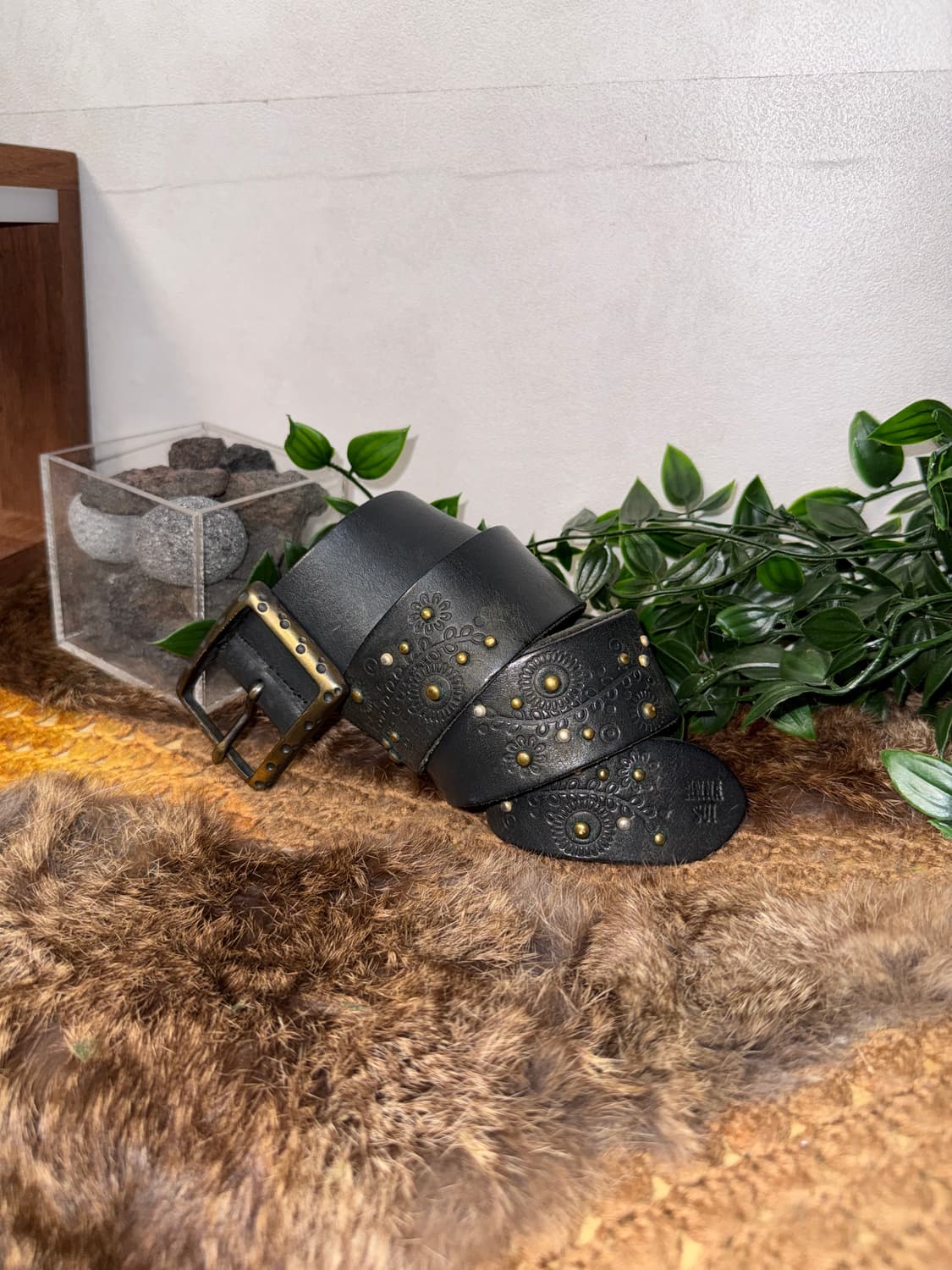 Anna Sui black oriental buckle belt 상품이미지2