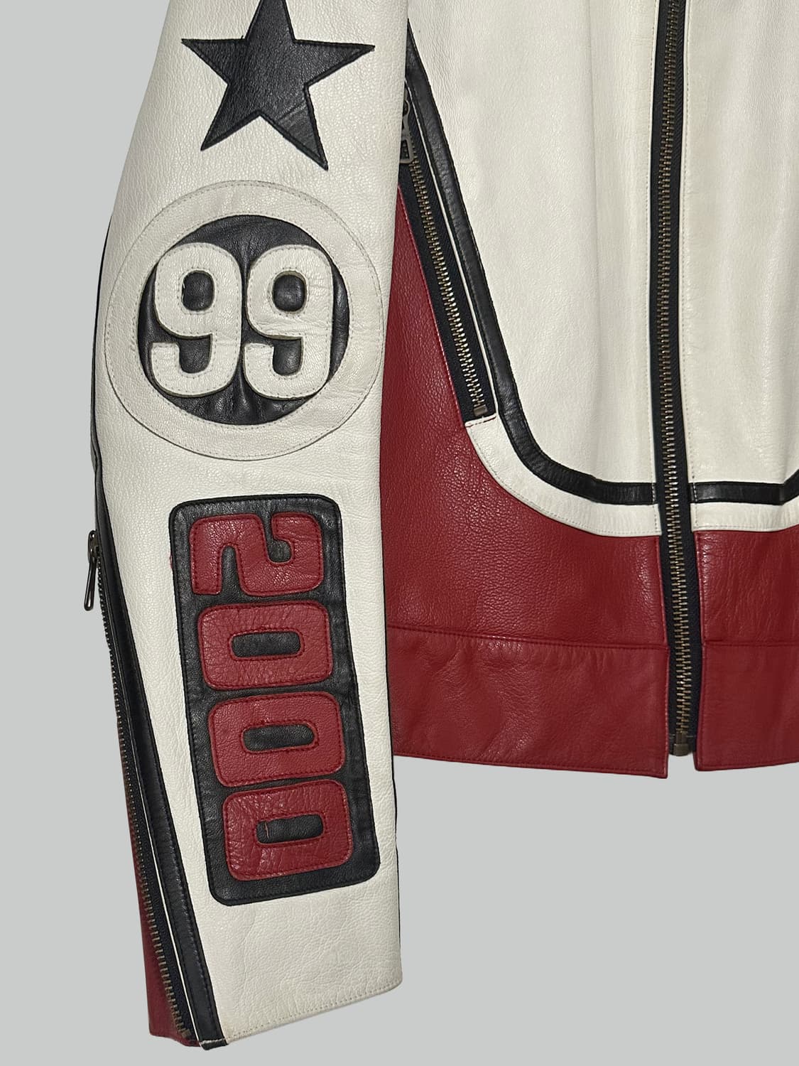 장폴고티에 레이싱 레더 자켓 상품이미지2