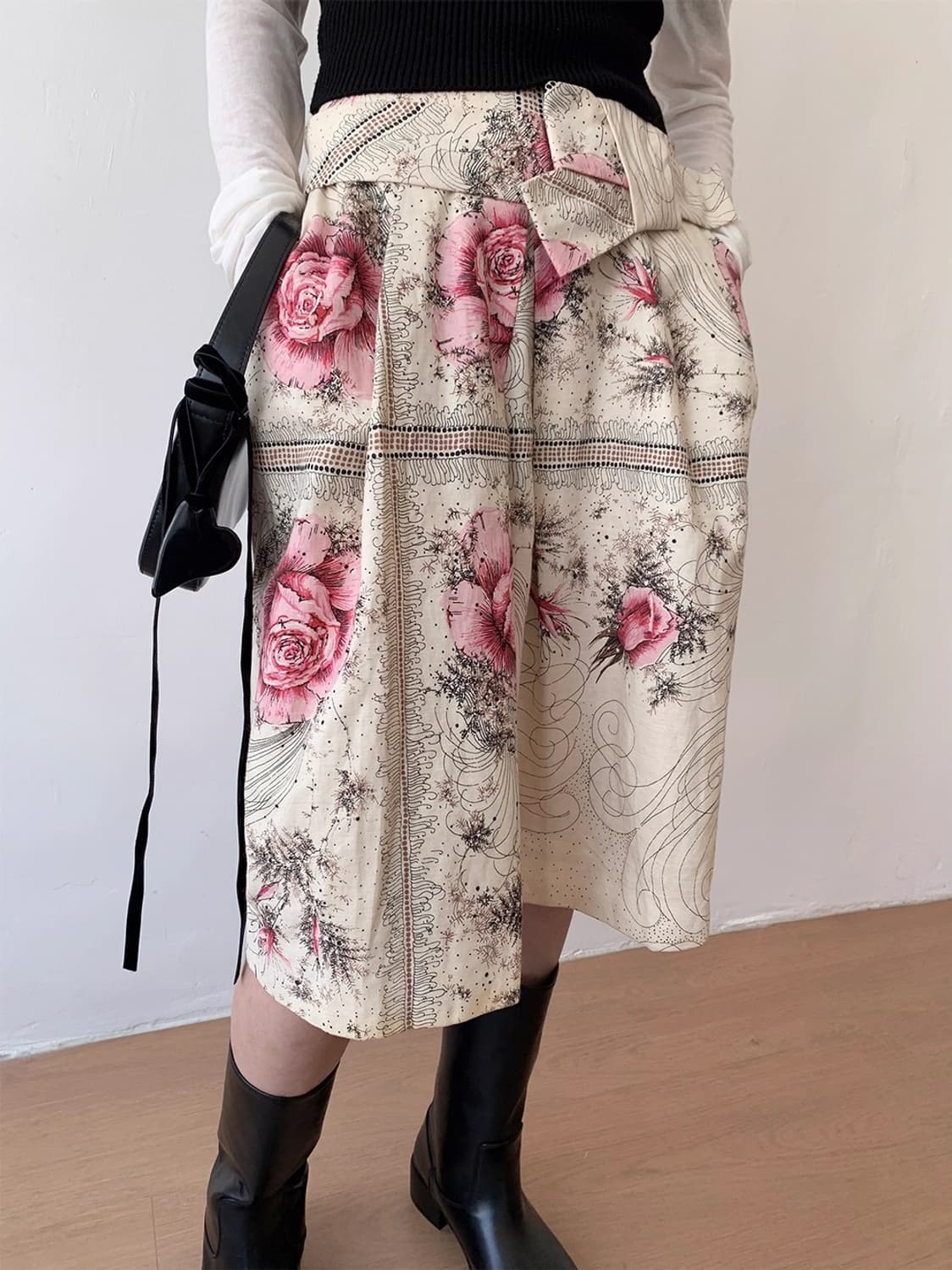 마르니 플라워 패턴 스커트 상품이미지2