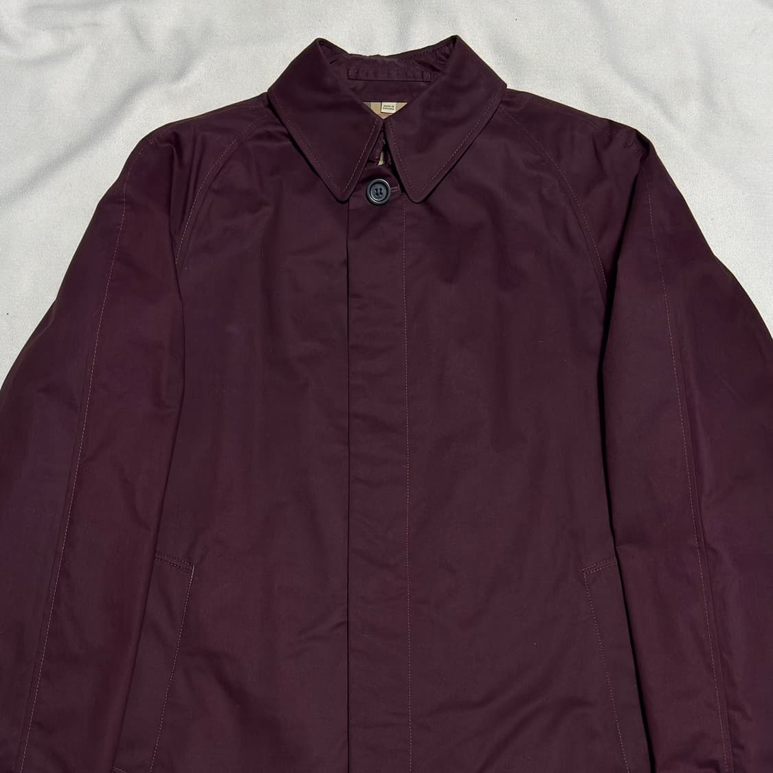 48 버버리 와인 싱글 코트 상품이미지1