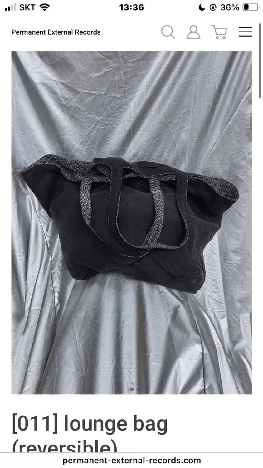 Mudule lounge bag black 상품이미지1