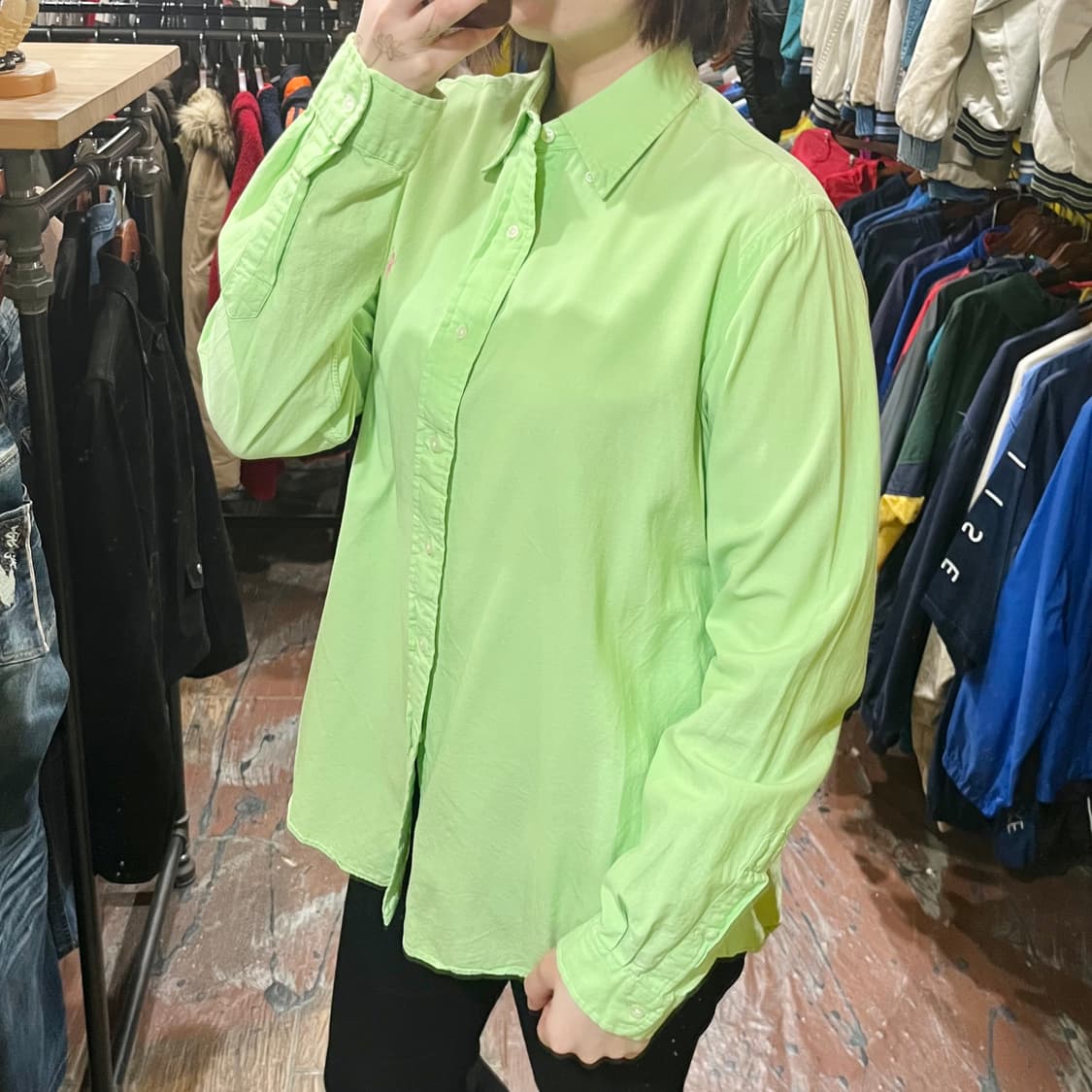 [HI] 폴로 셔츠 그린 상품이미지4