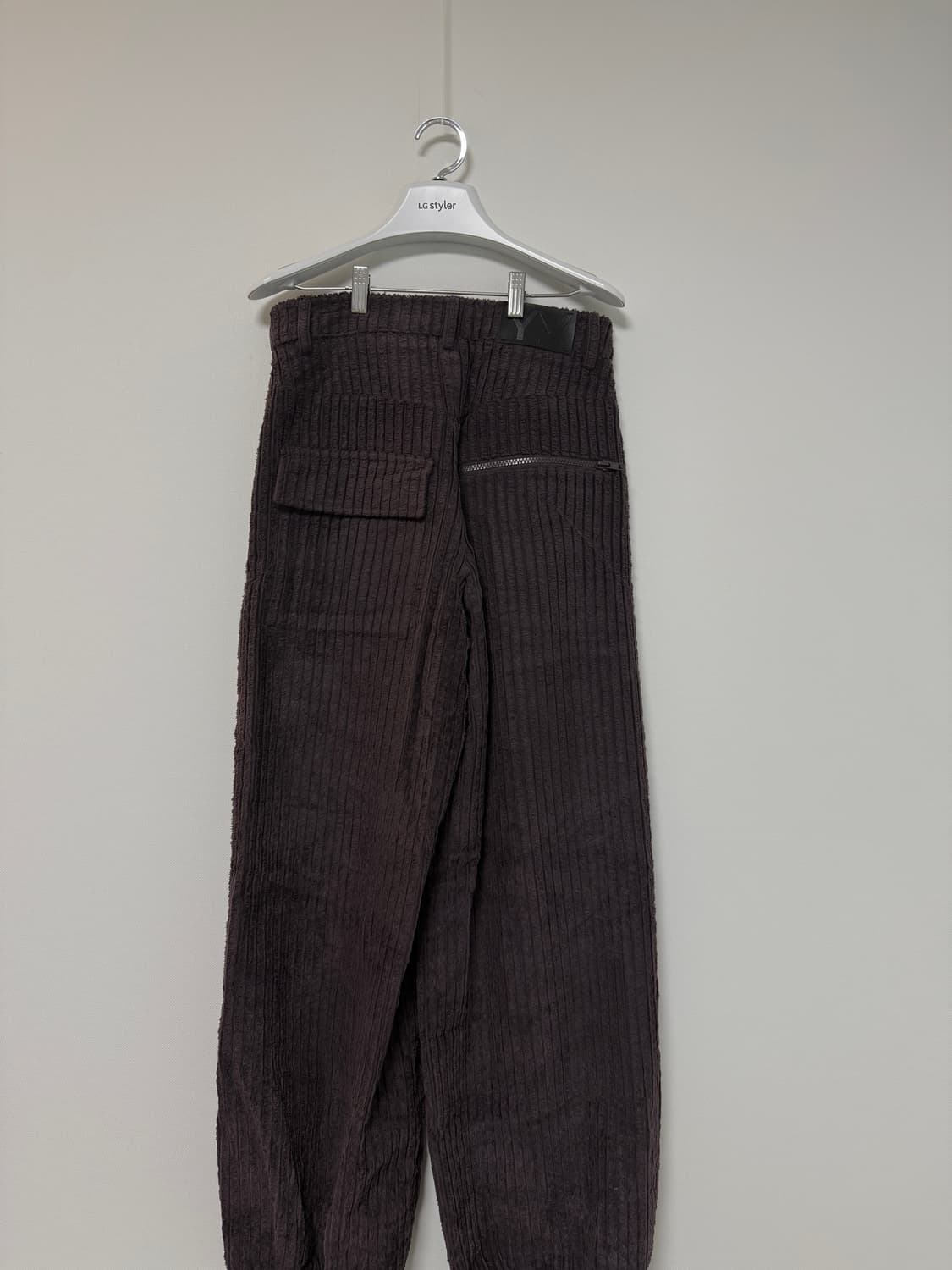 오픈와이와이 코듀로이 와이드레그 팬츠 버건디 상품이미지7