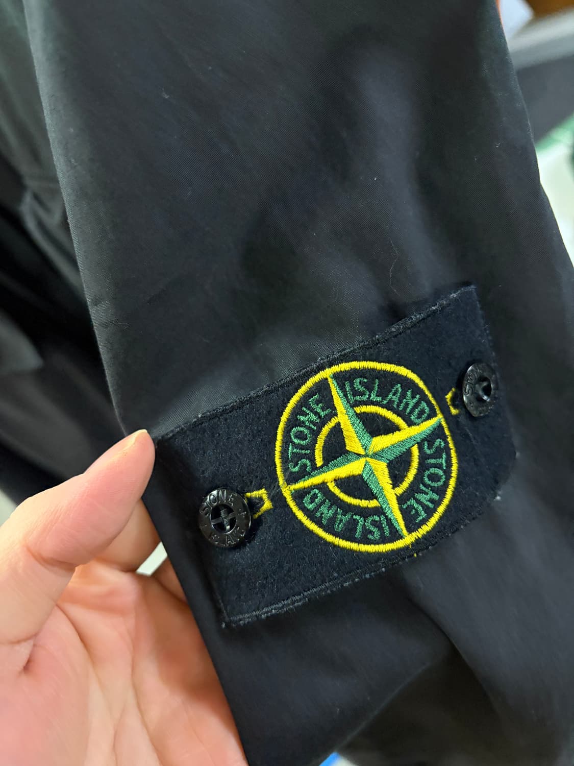 스톤아일랜드 올드이펙트 블랙 오버셔츠 XL(A급) 상품이미지2