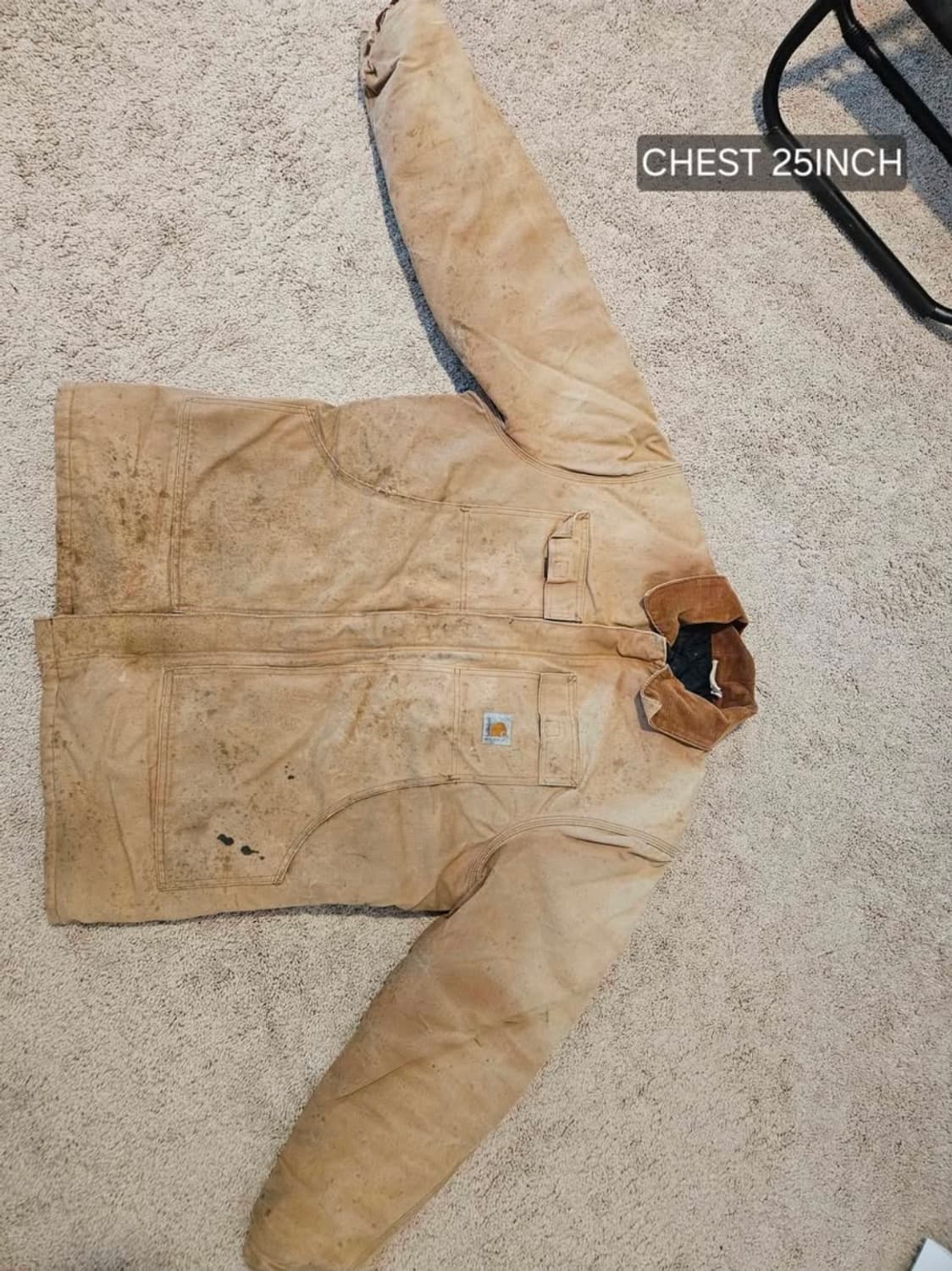 칼하트 샌드 데미지 워싱 워크 자켓 xxl 상품이미지1