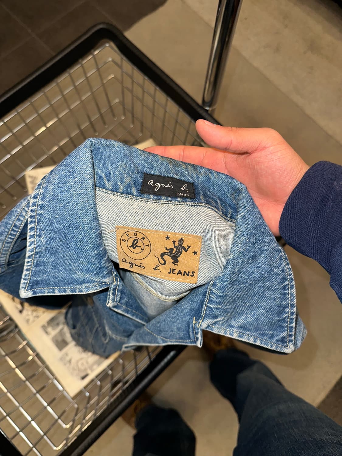 Agnes B jeans sport denim trucker jacket 상품이미지10