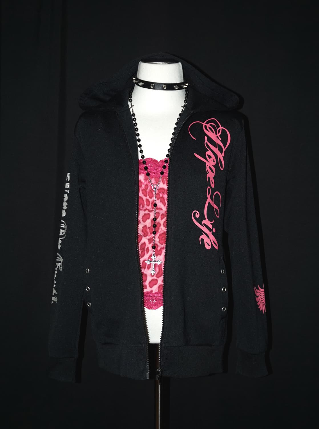 (spinash) y2k kitsch graphic zip-up  상품이미지2