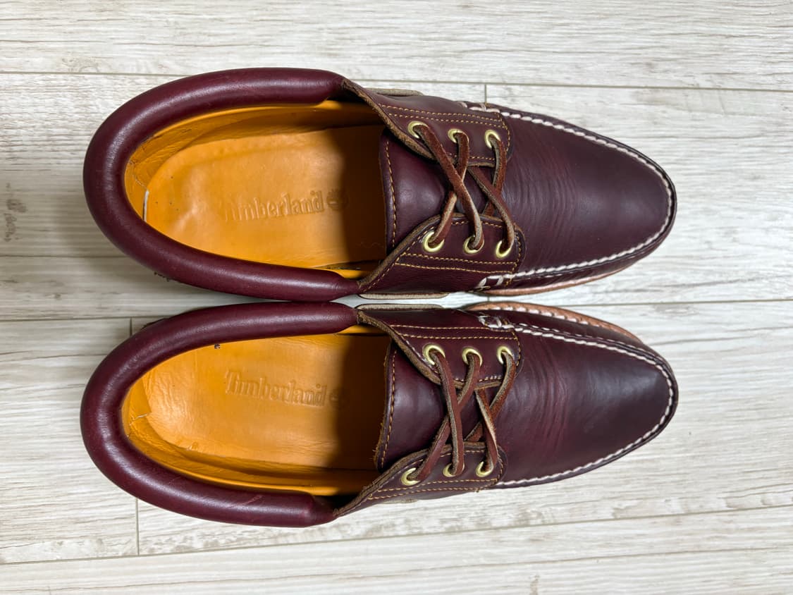 팀버랜드 3아이 보트슈즈 버건디 260 상품이미지4