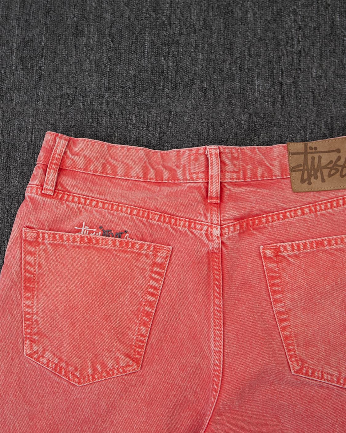 스투시 빅올진 타이다이 워시드 핑크 데님팬츠 상품이미지4