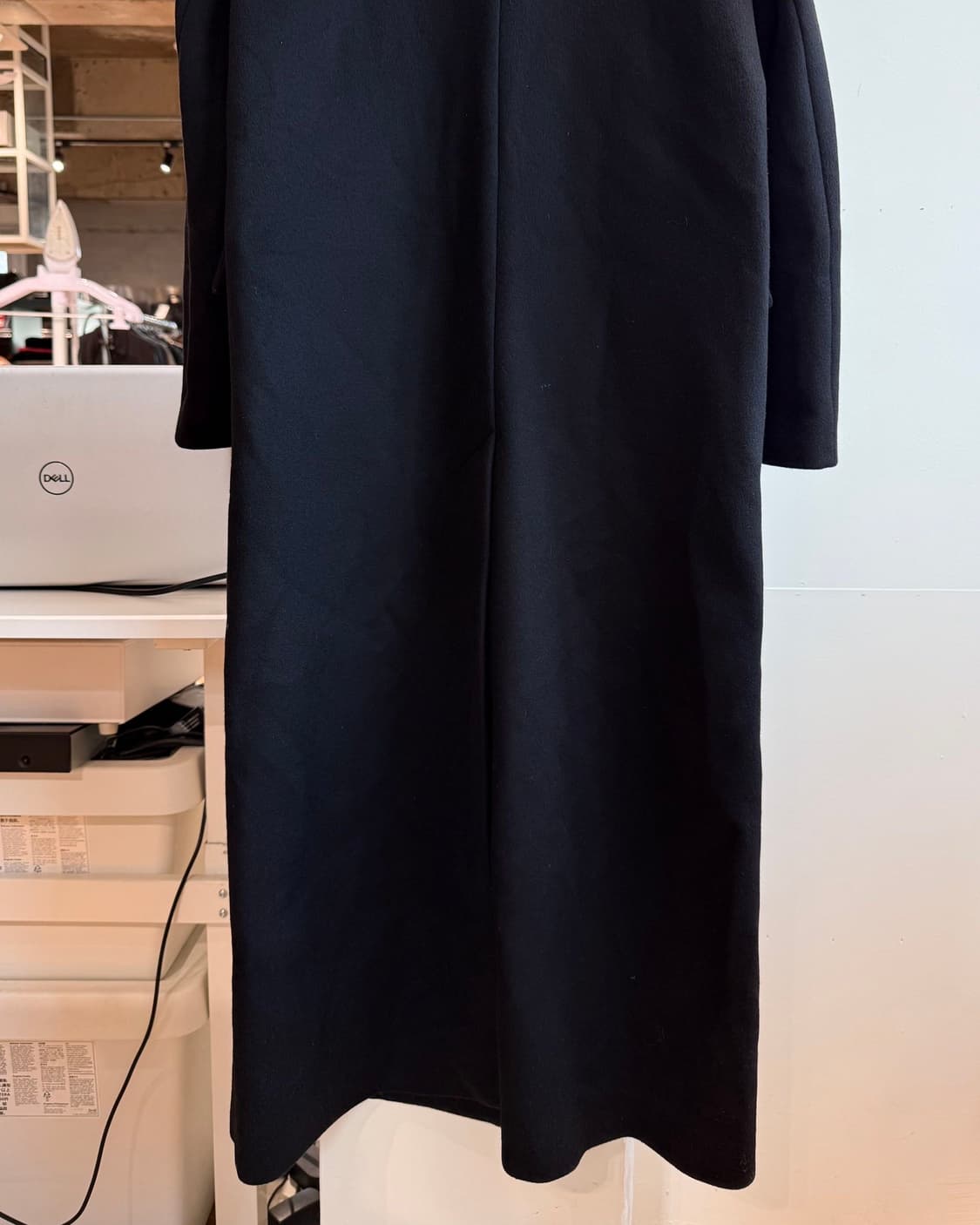 이자벨마랑 블랙 캐시미어 혼방 롱 코트 상품이미지7