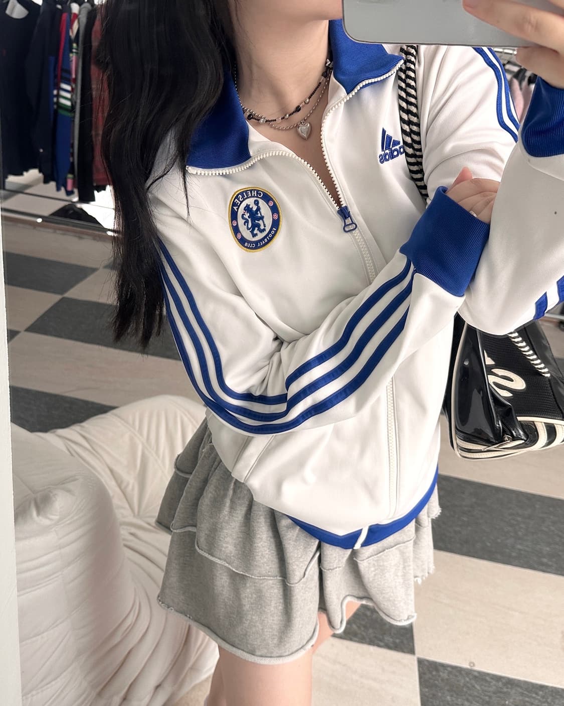 아디다스 첼시 화이트/블루 져지  상품이미지2