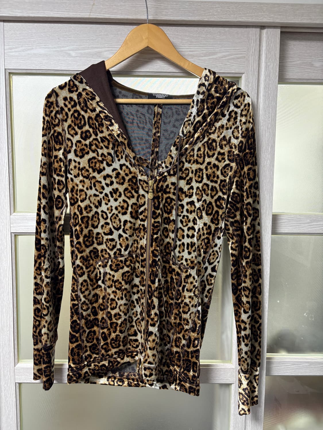 토네이도마트 호피 후드집업 상품이미지1