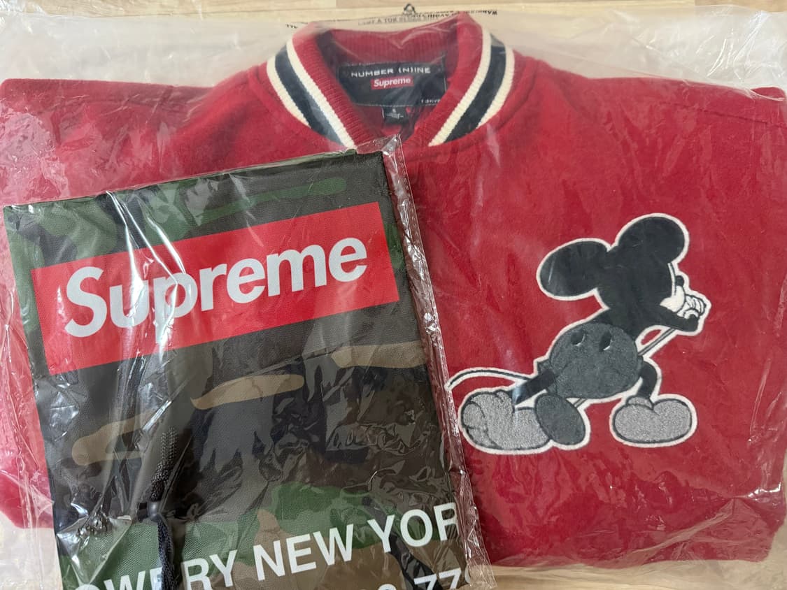 슈프림 넘버나인 바시티 레드 상품이미지3