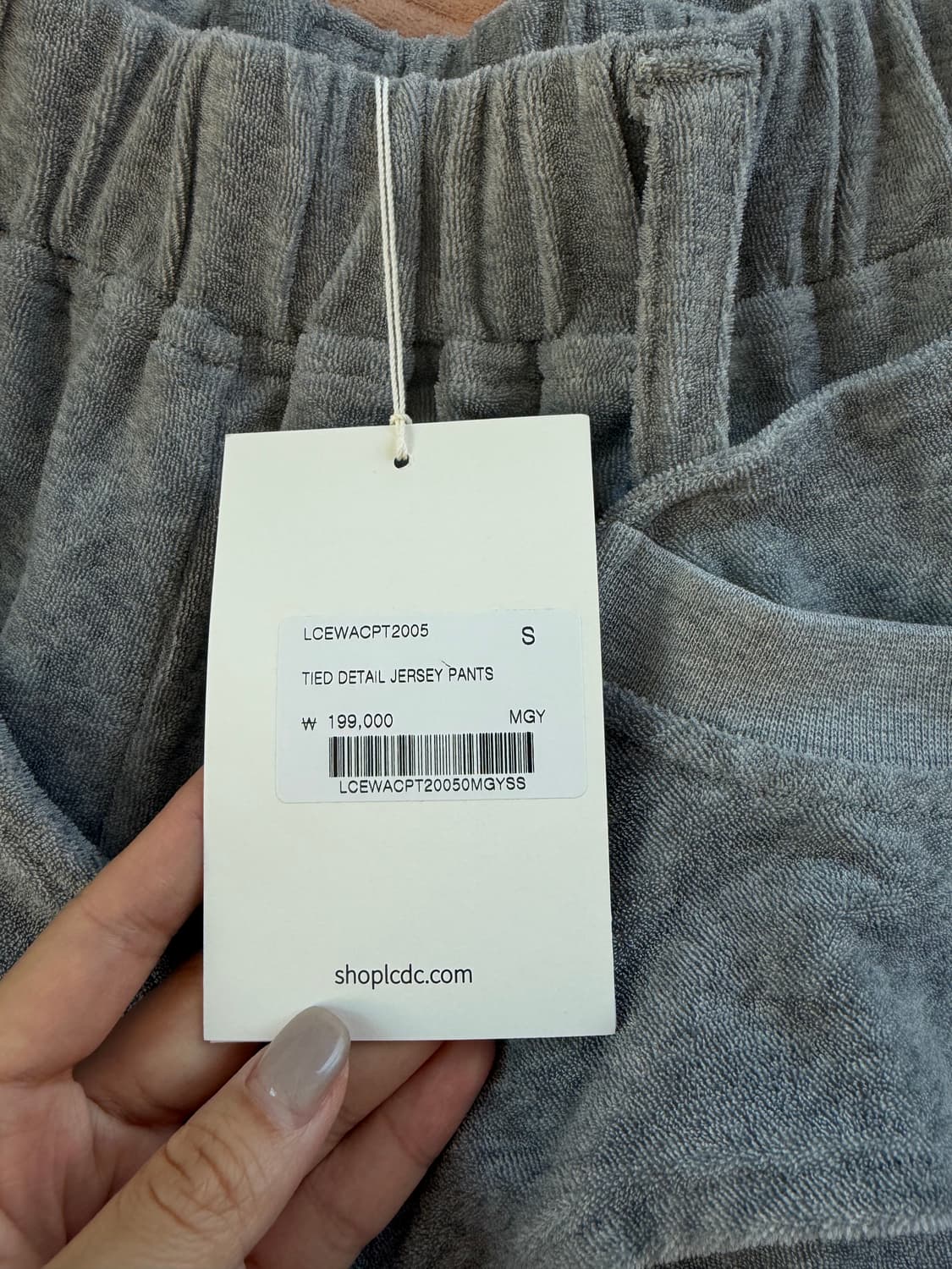 LCDC TIED DETAIL JERSEY PANTS (MELANGE G 상품이미지6