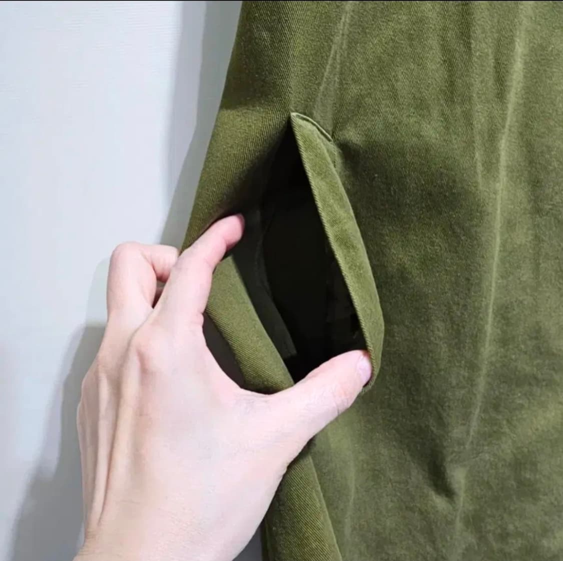 구호(KUHO) 카키 롱 베스트 ~55반 상품이미지6