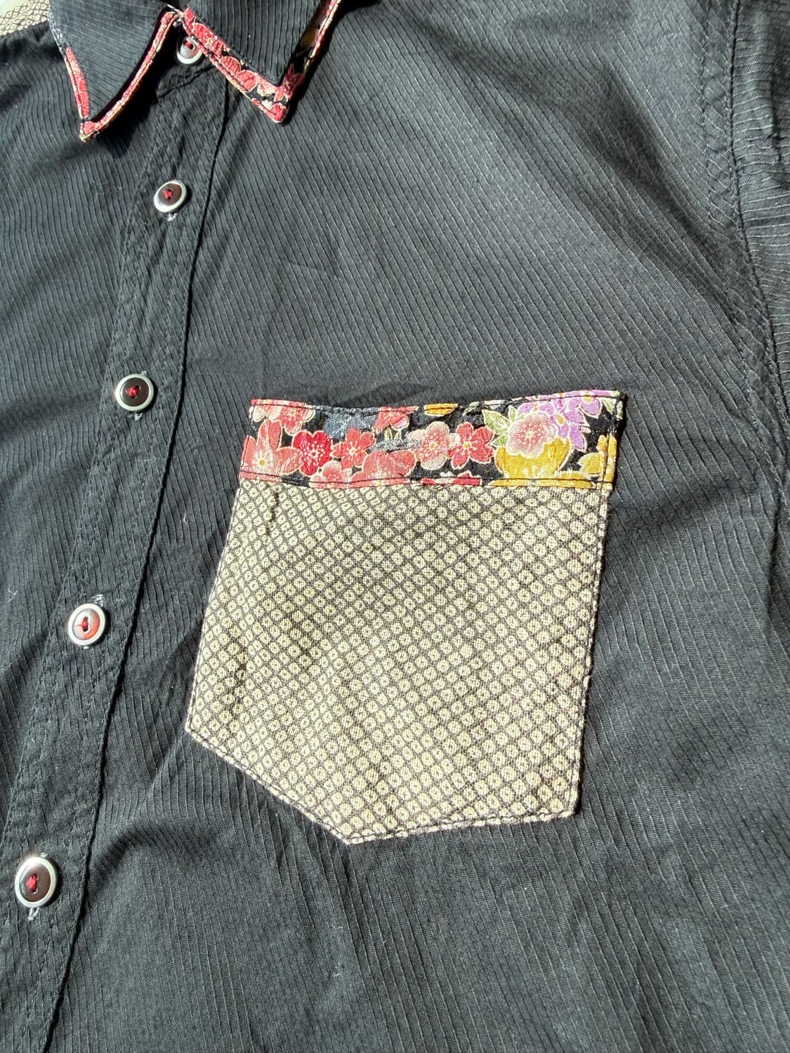 블랙 자수 제페니즈 셔츠 상품이미지4