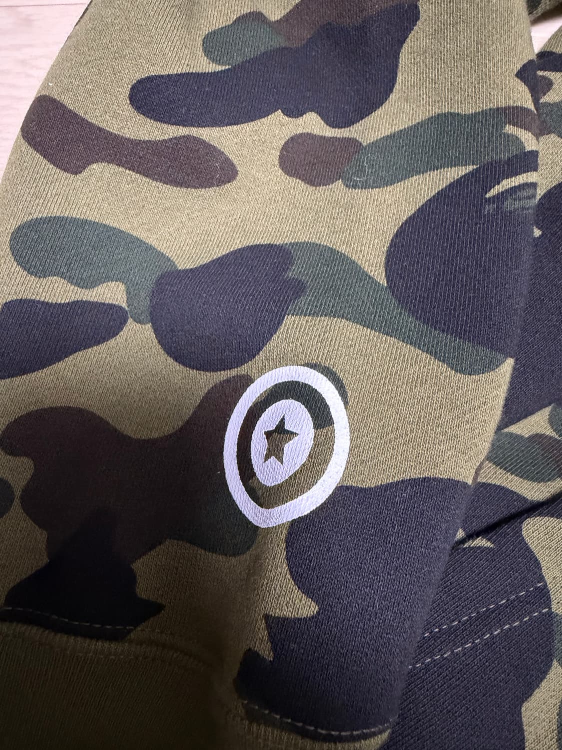 베이프 샤크 후드집업 녹계 XL 상품이미지5