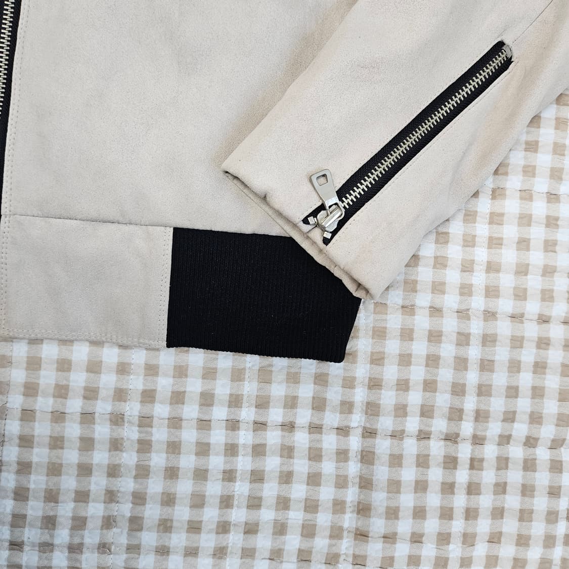 간절기 스웨이드 집업자켓 남자100 상품이미지4