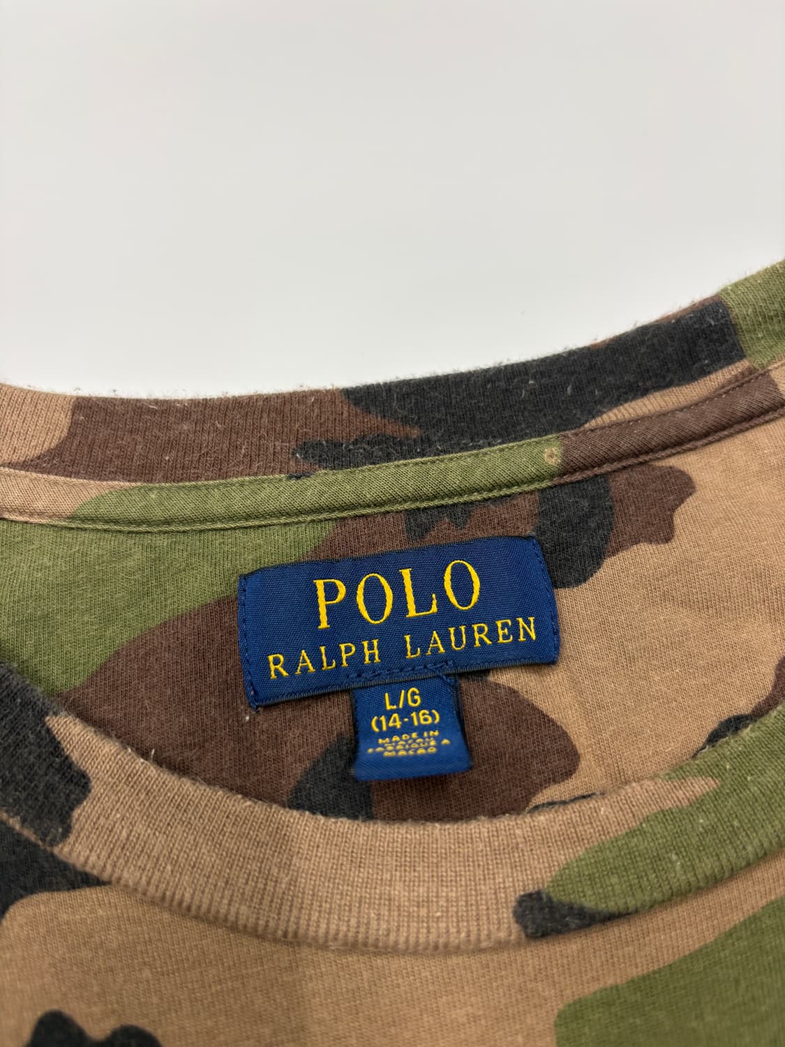 Polo 폴로 랄프로렌 밀리터리 카모 포켓 반팔티 상품이미지4