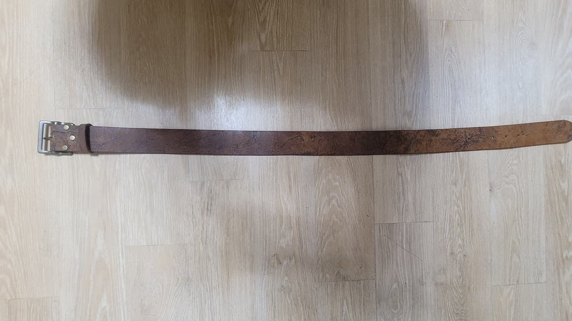 더블알엘(RRL) - 디스트레스드 레더 벨트 (탠) 30 사이즈 상품이미지6