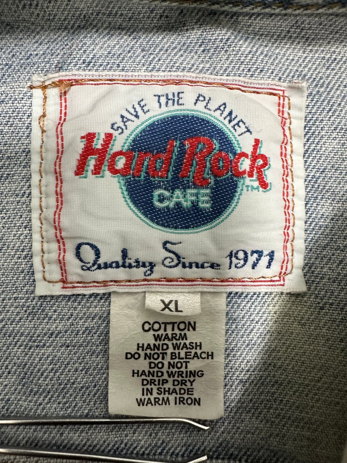 Hard Rock Cafe SYDNEY 자수 데님 트러커 자켓 상품이미지5