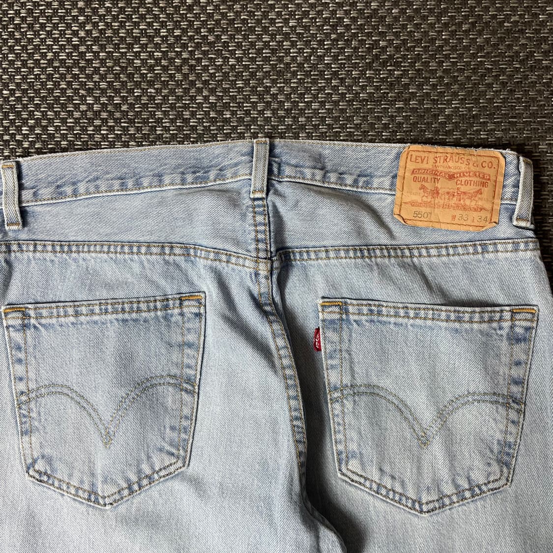 (33) 리바이스550 33X34 연청 데님 팬츠 스트레이트핏 상품이미지6